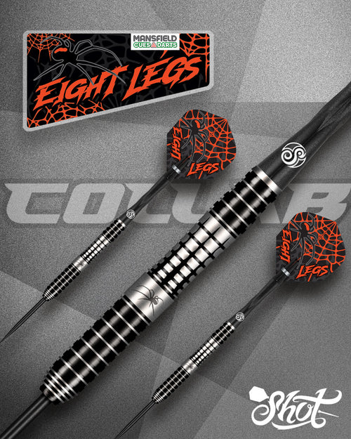 Shot Eight Legs Generation One 23g 90% tungsten darts set