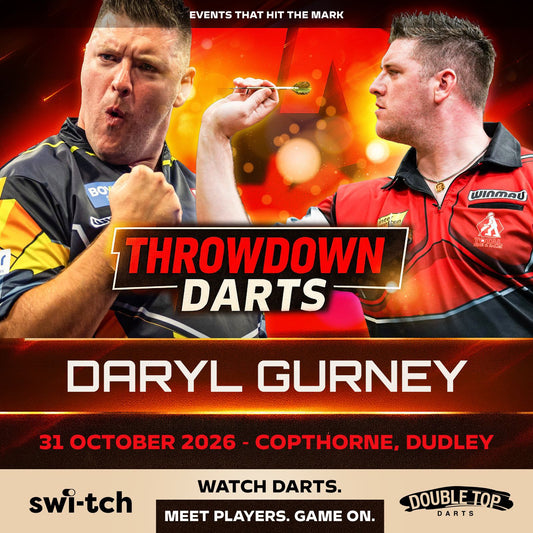 Daryl Gurney live at Throwdown Darts, The Copthorne Dudley, Saturday 31 October 2026