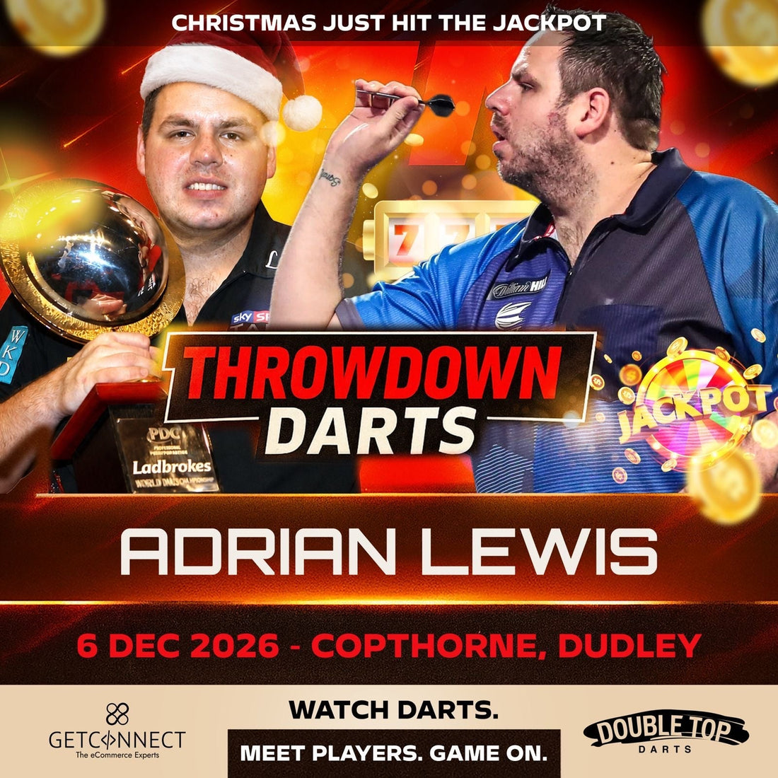 Adrian Lewis headlines the Throwdown Christmas Party, The Copthorne Hotel Dudley, 6 December 2026